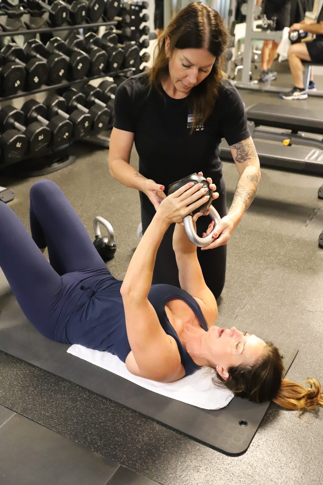 Personal training session at Executive Fitness